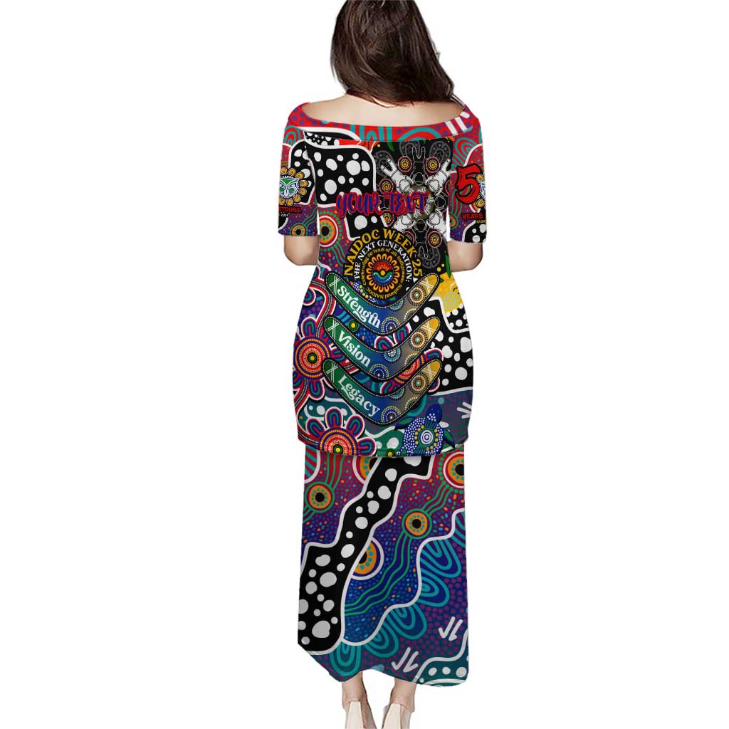 Personalised New Zealand Warriors NRL Celebrating 50 Years of Naidoc Puletasi NAIDOC Week 2025 Aboriginal