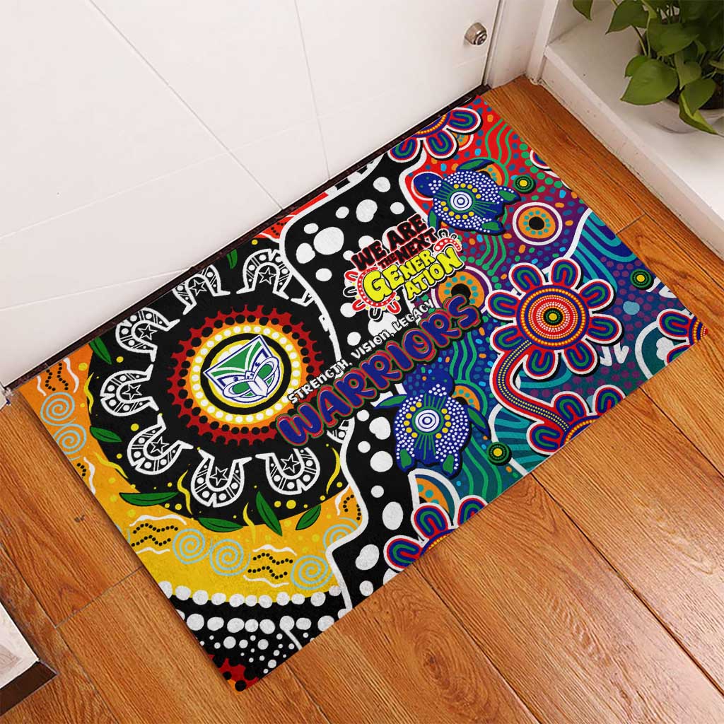 New Zealand Warriors NRL Celebrating 50 Years of Naidoc Rubber Doormat NAIDOC Week 2025 Aboriginal