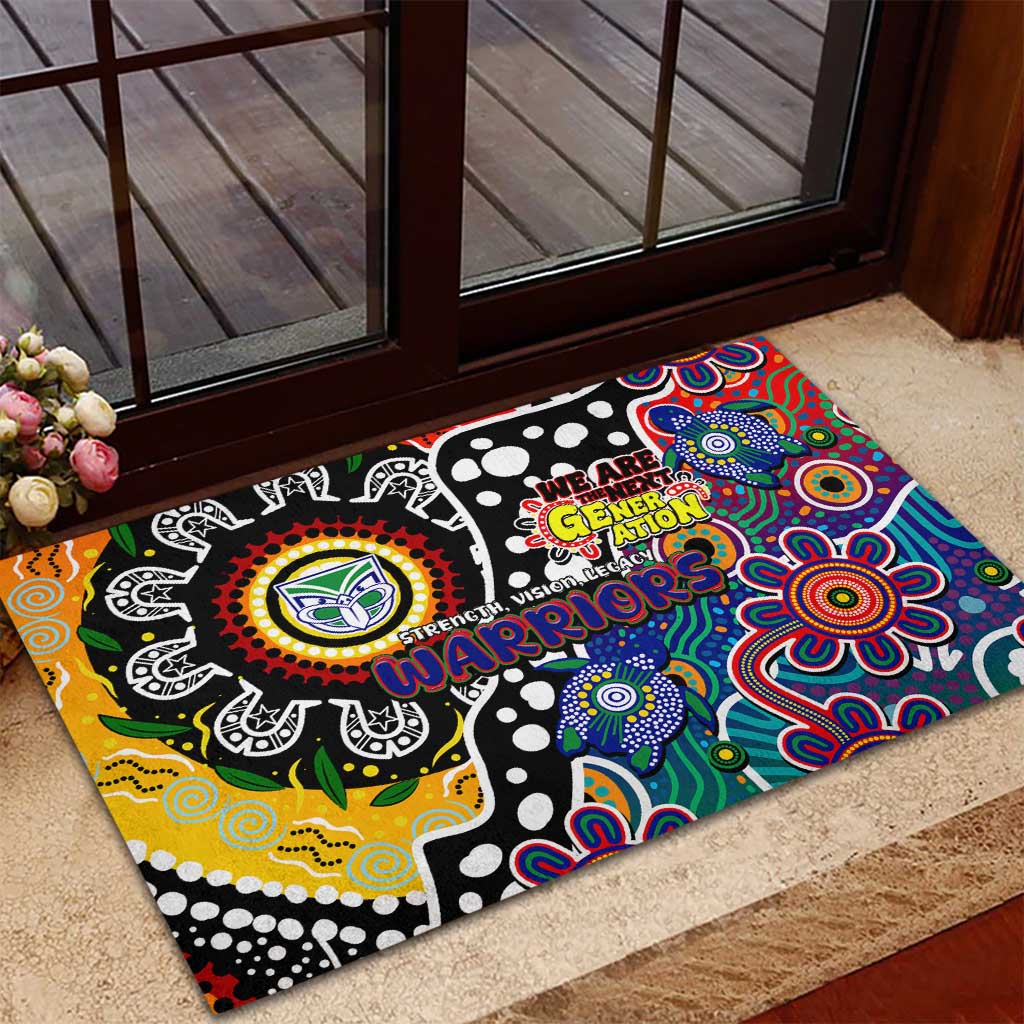 New Zealand Warriors NRL Celebrating 50 Years of Naidoc Rubber Doormat NAIDOC Week 2025 Aboriginal