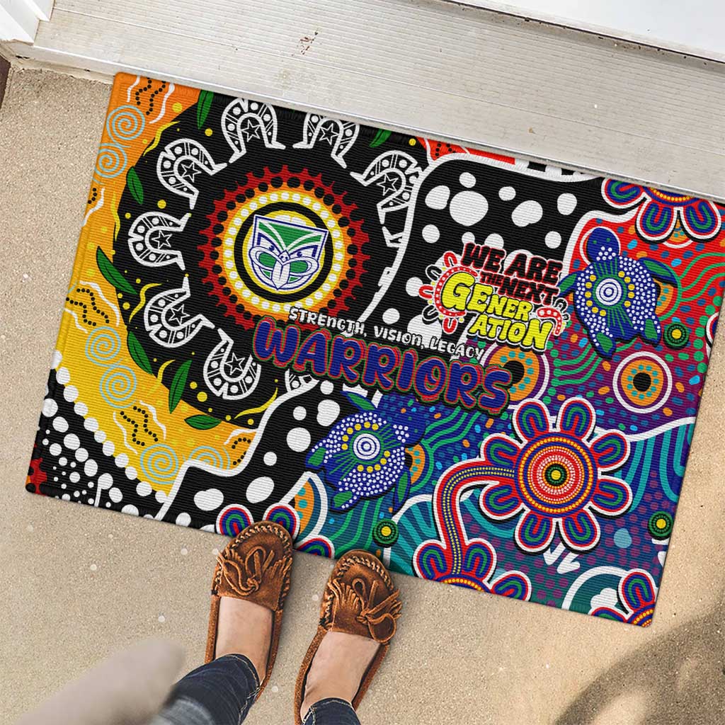 New Zealand Warriors NRL Celebrating 50 Years of Naidoc Rubber Doormat NAIDOC Week 2025 Aboriginal