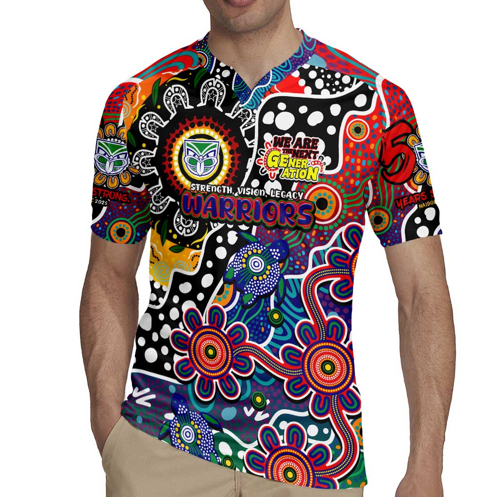 Personalised New Zealand Warriors NRL Celebrating 50 Years of Naidoc Rugby Jersey NAIDOC Week 2025 Aboriginal