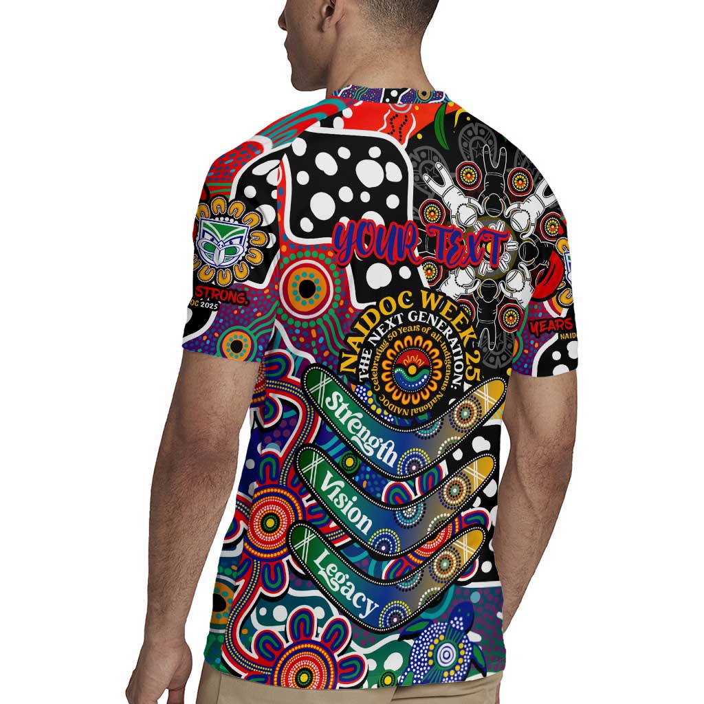 Personalised New Zealand Warriors NRL Celebrating 50 Years of Naidoc Rugby Jersey NAIDOC Week 2025 Aboriginal