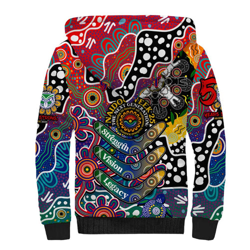 Personalised New Zealand Warriors NRL Celebrating 50 Years of Naidoc Sherpa Hoodie NAIDOC Week 2025 Aboriginal