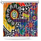 New Zealand Warriors NRL Celebrating 50 Years of Naidoc Shower Curtain NAIDOC Week 2025 Aboriginal