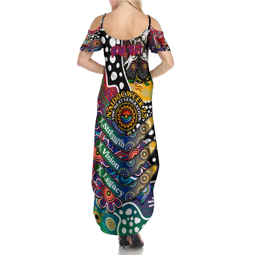 Personalised New Zealand Warriors NRL Celebrating 50 Years of Naidoc Summer Maxi Dress NAIDOC Week 2025 Aboriginal
