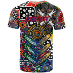 Personalised New Zealand Warriors NRL Celebrating 50 Years of Naidoc T Shirt NAIDOC Week 2025 Aboriginal