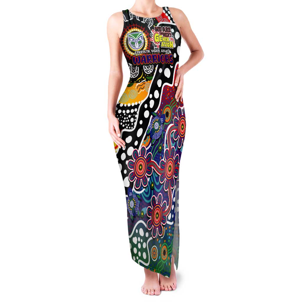 Personalised New Zealand Warriors NRL Celebrating 50 Years of Naidoc Tank Maxi Dress NAIDOC Week 2025 Aboriginal