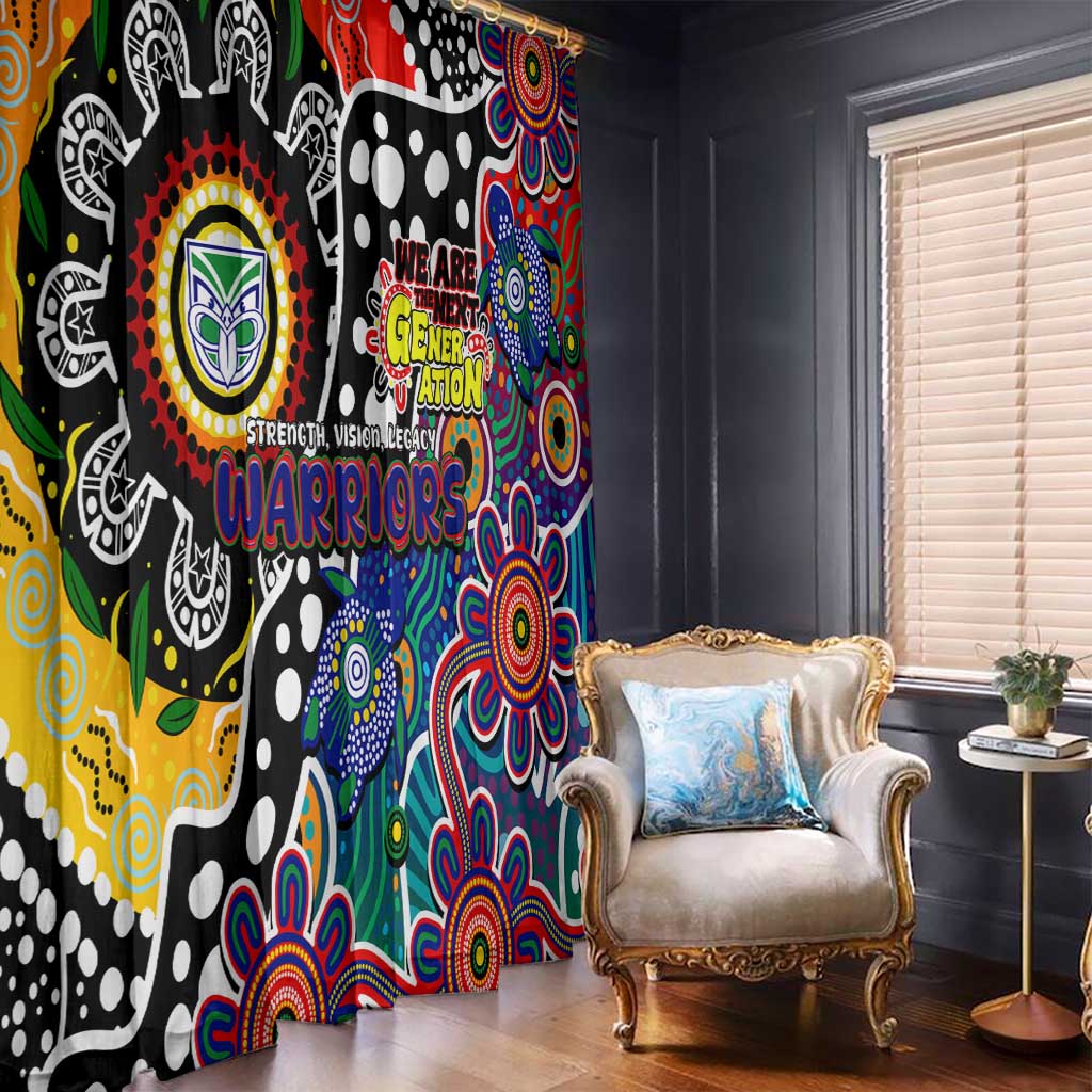 New Zealand Warriors NRL Celebrating 50 Years of Naidoc Window Curtain NAIDOC Week 2025 Aboriginal