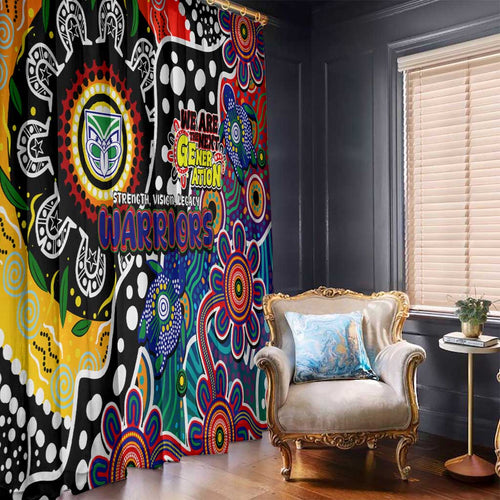 New Zealand Warriors NRL Celebrating 50 Years of Naidoc Window Curtain NAIDOC Week 2025 Aboriginal