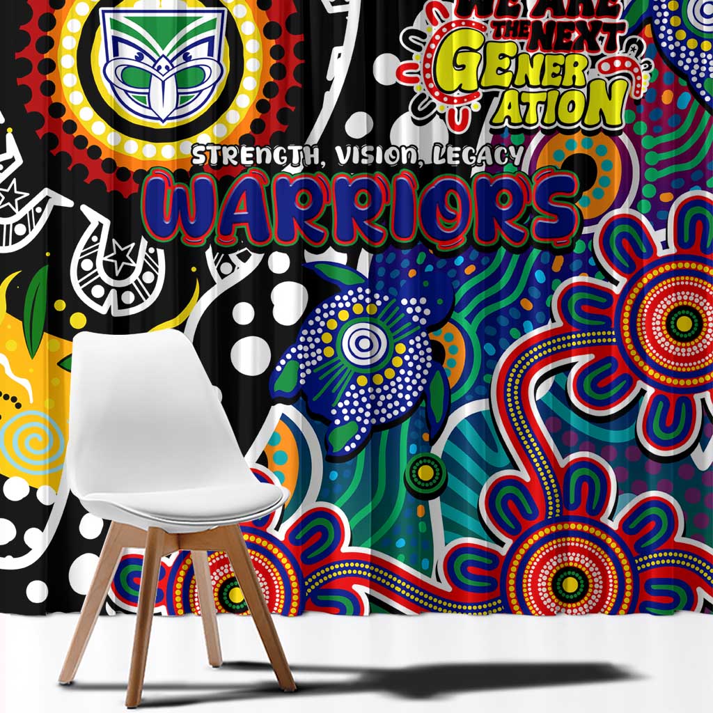 New Zealand Warriors NRL Celebrating 50 Years of Naidoc Window Curtain NAIDOC Week 2025 Aboriginal