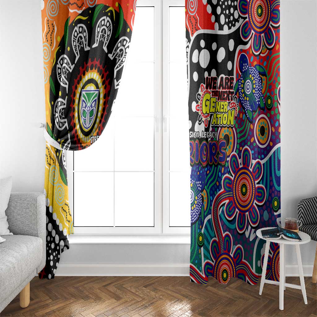 New Zealand Warriors NRL Celebrating 50 Years of Naidoc Window Curtain NAIDOC Week 2025 Aboriginal