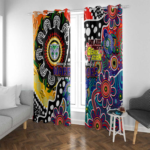 New Zealand Warriors NRL Celebrating 50 Years of Naidoc Window Curtain NAIDOC Week 2025 Aboriginal