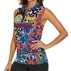 Personalised New Zealand Warriors NRL Celebrating 50 Years of Naidoc Women Sleeveless Polo Shirt NAIDOC Week 2025 Aboriginal