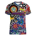 Personalised New Zealand Warriors NRL Celebrating 50 Years of Naidoc Women V-Neck T-Shirt NAIDOC Week 2025 Aboriginal