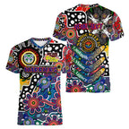 Personalised New Zealand Warriors NRL Celebrating 50 Years of Naidoc Women V-Neck T-Shirt NAIDOC Week 2025 Aboriginal