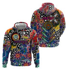 Personalised New Zealand Warriors NRL Celebrating 50 Years of Naidoc Zip Hoodie NAIDOC Week 2025 Aboriginal