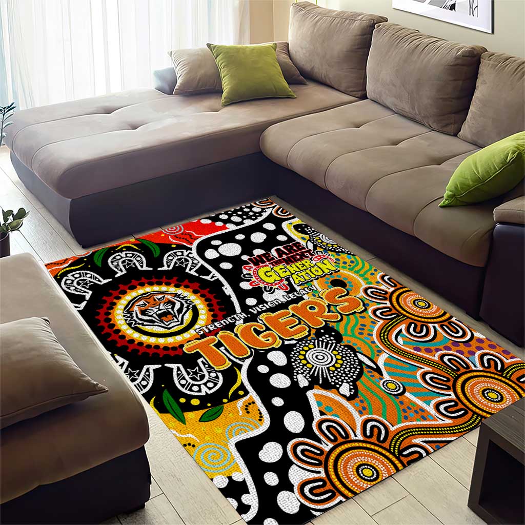 Tigers NRL Celebrating 50 Years of Naidoc Area Rug NAIDOC Week 2025 Aboriginal