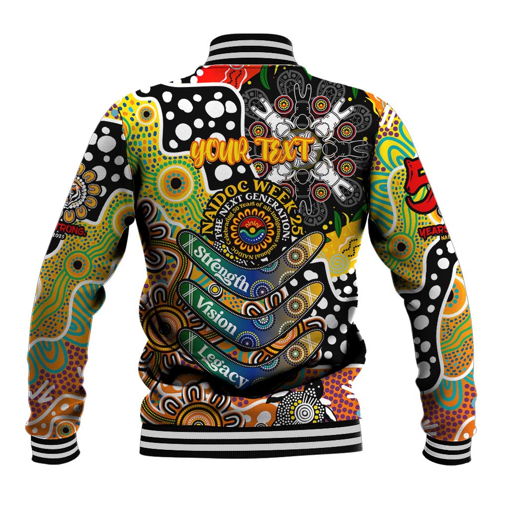 Personalised Tigers NRL Celebrating 50 Years of Naidoc Baseball Jacket NAIDOC Week 2025 Aboriginal