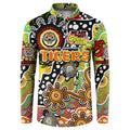 Personalised Tigers NRL Celebrating 50 Years of Naidoc Button Sweatshirt NAIDOC Week 2025 Aboriginal