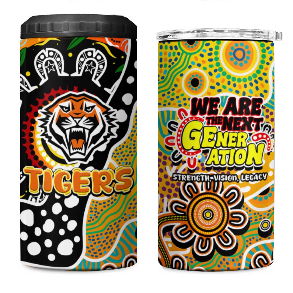 Tigers NRL Celebrating 50 Years of Naidoc 4 in 1 Can Cooler Tumbler NAIDOC Week 2025 Aboriginal