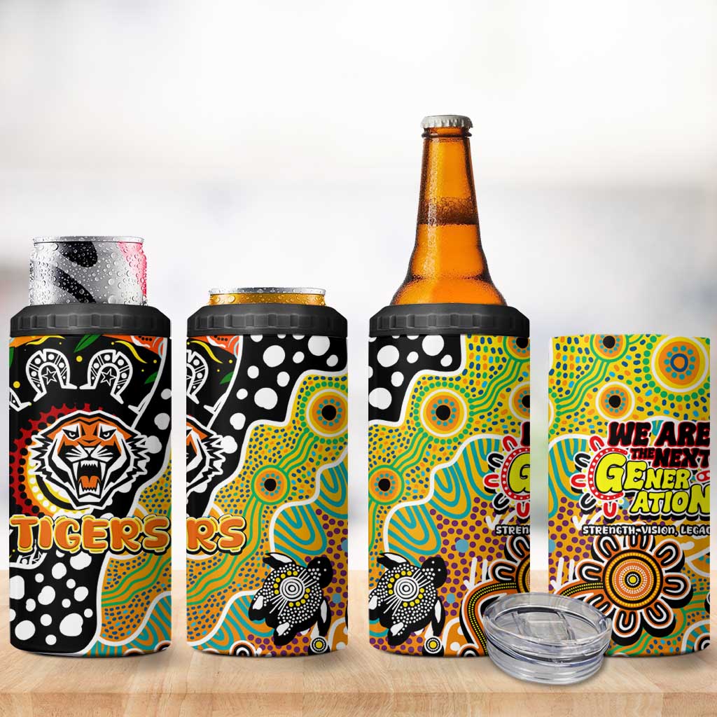 Tigers NRL Celebrating 50 Years of Naidoc 4 in 1 Can Cooler Tumbler NAIDOC Week 2025 Aboriginal
