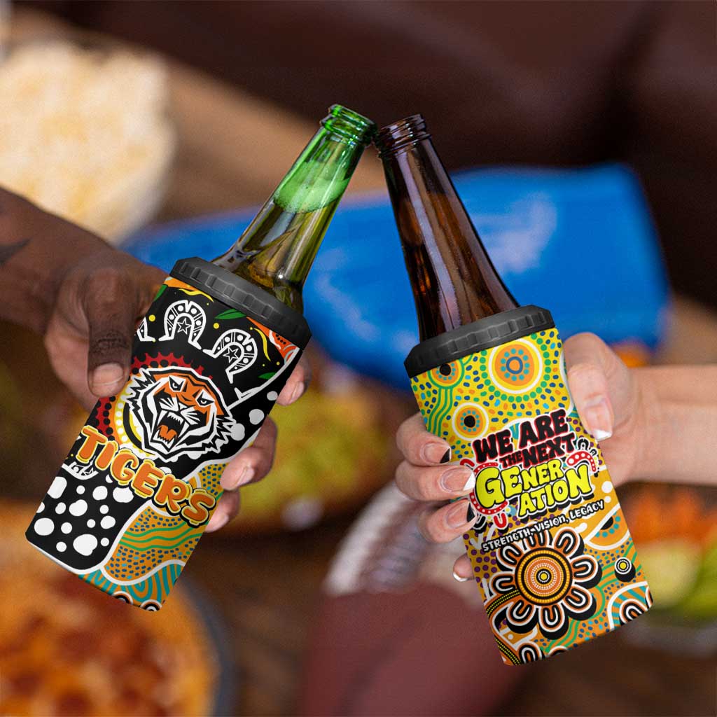 Tigers NRL Celebrating 50 Years of Naidoc 4 in 1 Can Cooler Tumbler NAIDOC Week 2025 Aboriginal