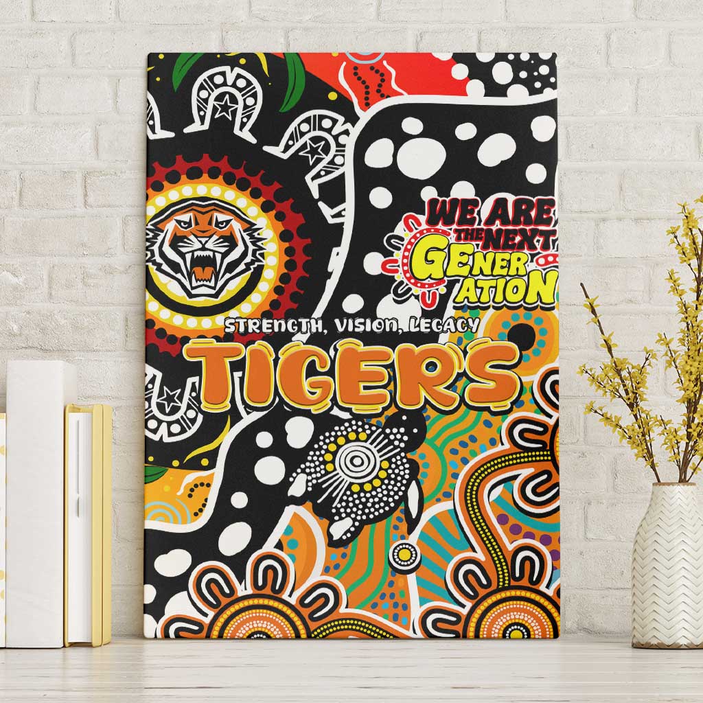 Tigers NRL Celebrating 50 Years of Naidoc Canvas Wall Art NAIDOC Week 2025 Aboriginal