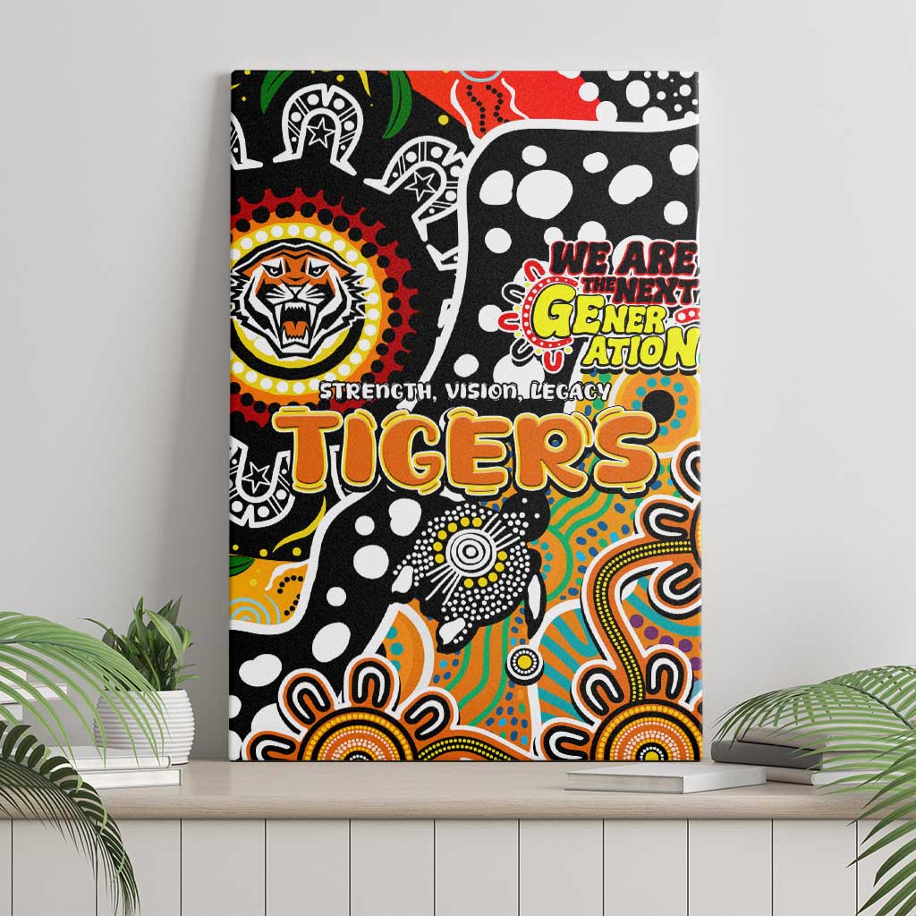 Tigers NRL Celebrating 50 Years of Naidoc Canvas Wall Art NAIDOC Week 2025 Aboriginal