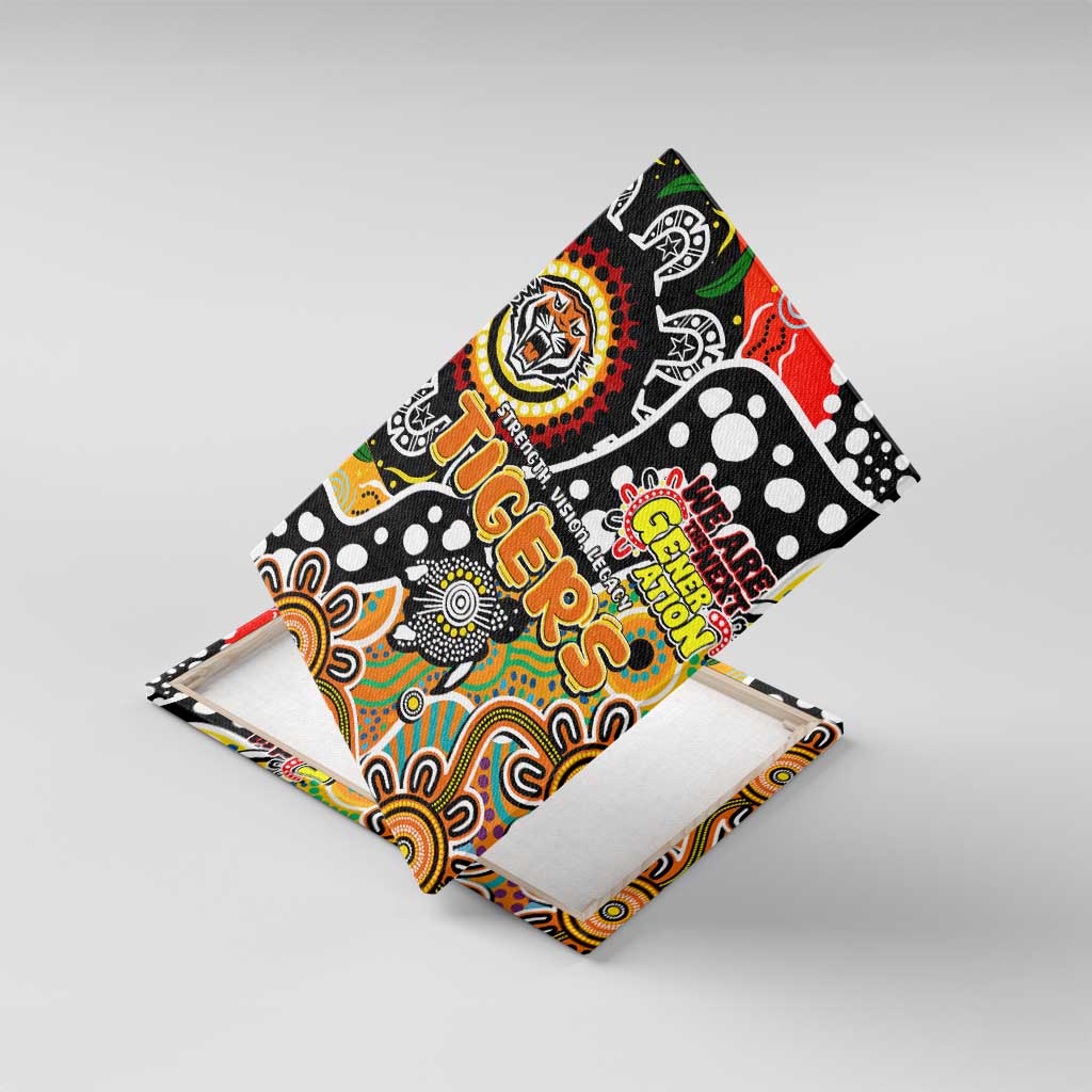 Tigers NRL Celebrating 50 Years of Naidoc Canvas Wall Art NAIDOC Week 2025 Aboriginal