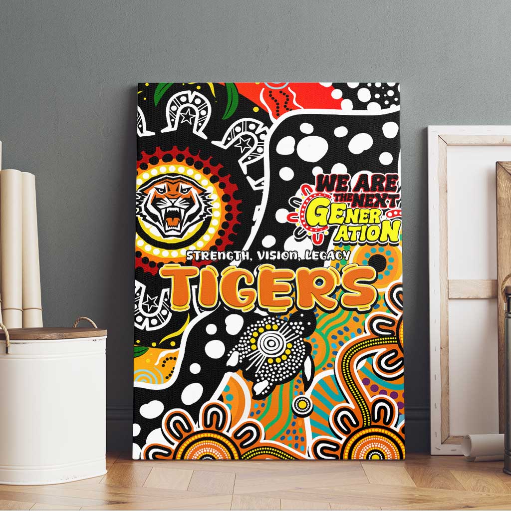 Tigers NRL Celebrating 50 Years of Naidoc Canvas Wall Art NAIDOC Week 2025 Aboriginal