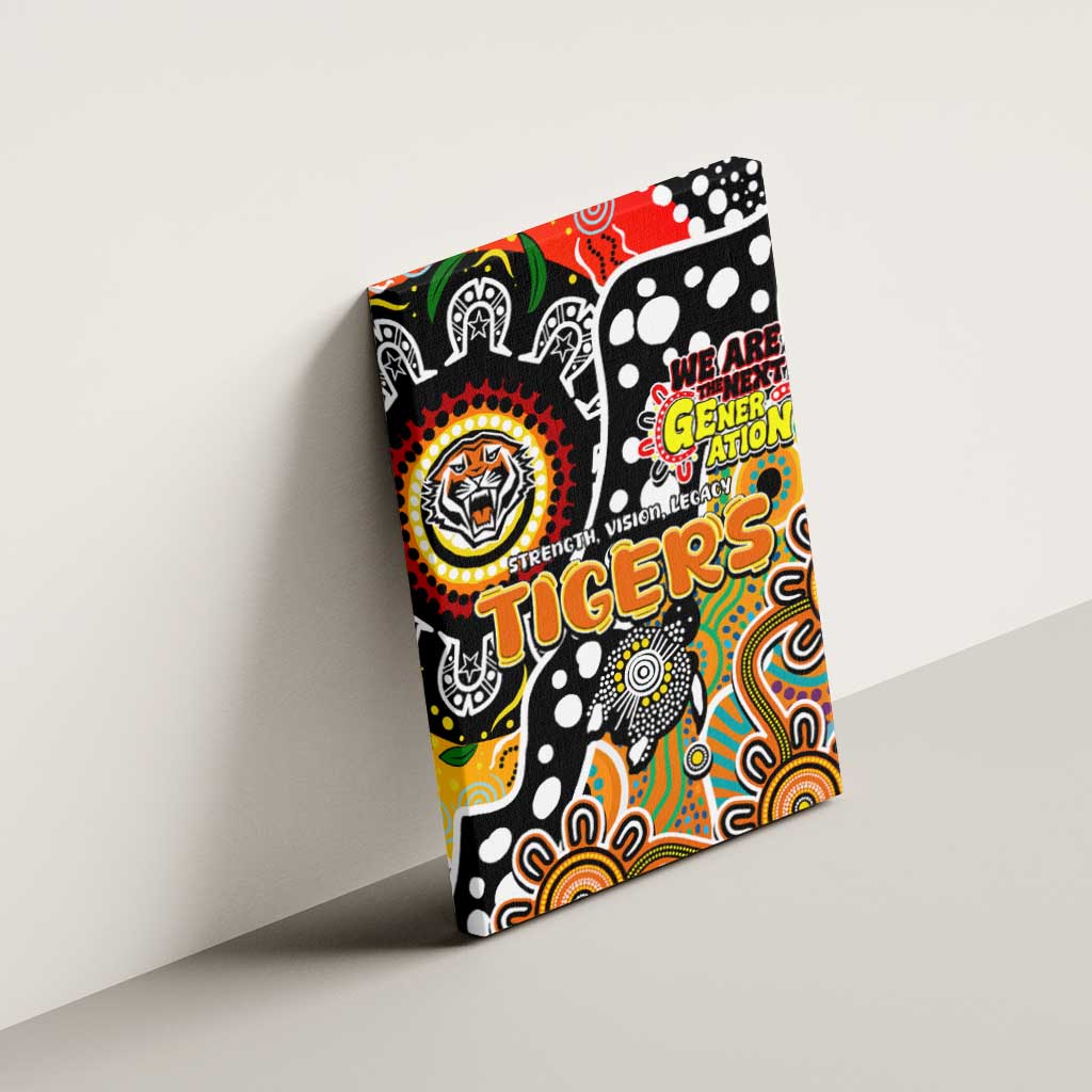 Tigers NRL Celebrating 50 Years of Naidoc Canvas Wall Art NAIDOC Week 2025 Aboriginal