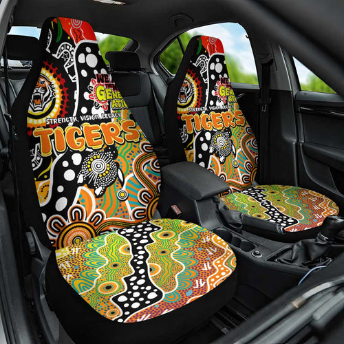 Tigers NRL Celebrating 50 Years of Naidoc Car Seat Cover NAIDOC Week 2025 Aboriginal
