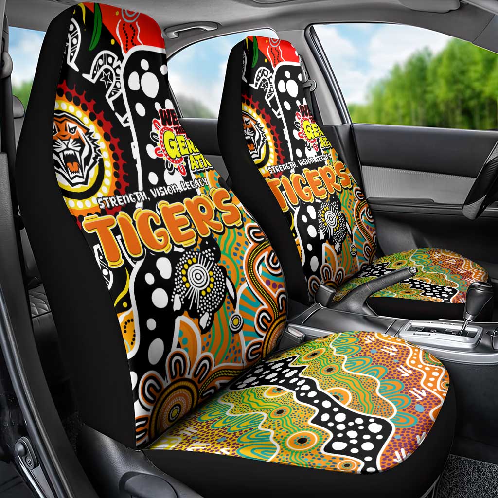 Tigers NRL Celebrating 50 Years of Naidoc Car Seat Cover NAIDOC Week 2025 Aboriginal