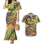 Personalised Tigers NRL Celebrating 50 Years of Naidoc Couples Matching Mermaid Dress and Hawaiian Shirt NAIDOC Week 2025 Aboriginal