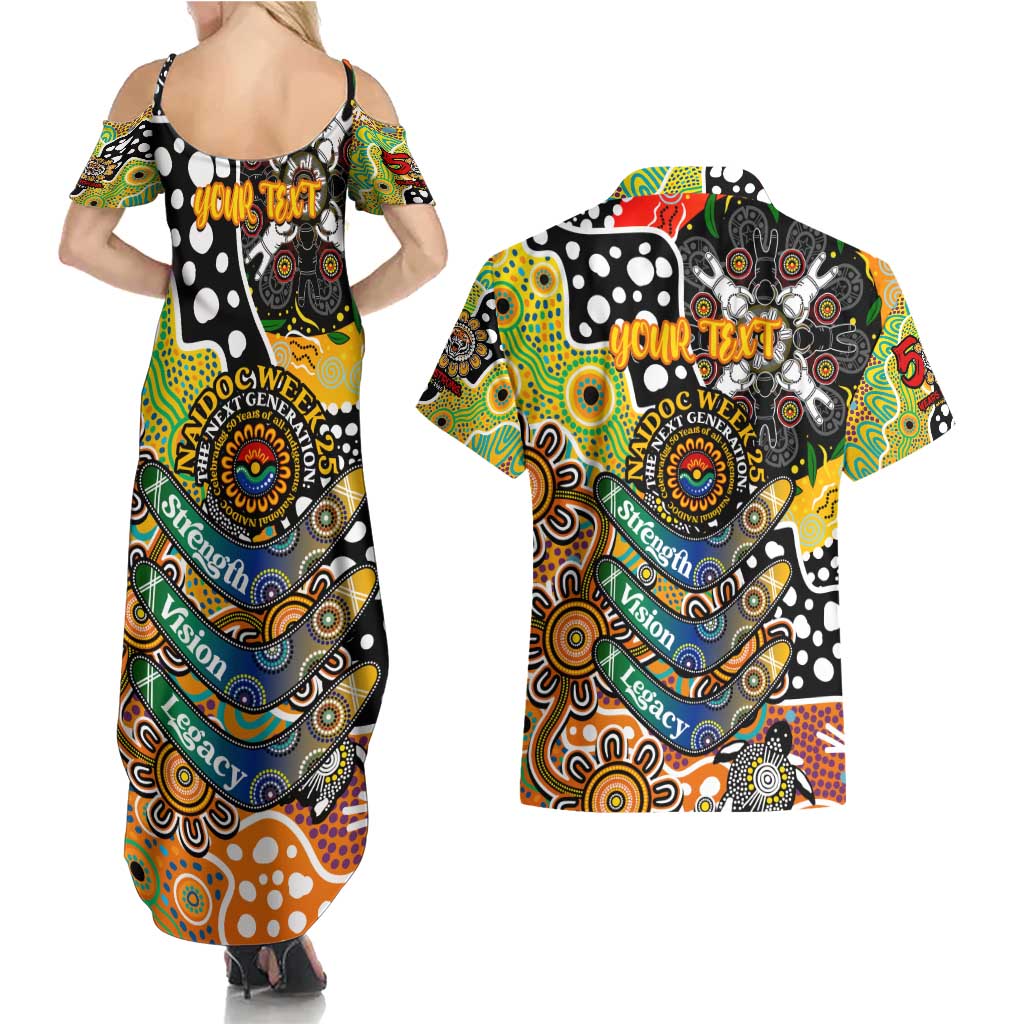 Personalised Tigers NRL Celebrating 50 Years of Naidoc Couples Matching Summer Maxi Dress and Hawaiian Shirt NAIDOC Week 2025 Aboriginal