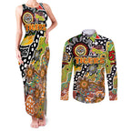 Personalised Tigers NRL Celebrating 50 Years of Naidoc Couples Matching Tank Maxi Dress and Long Sleeve Button Shirt NAIDOC Week 2025 Aboriginal