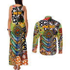 Personalised Tigers NRL Celebrating 50 Years of Naidoc Couples Matching Tank Maxi Dress and Long Sleeve Button Shirt NAIDOC Week 2025 Aboriginal