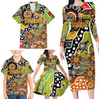 Personalised Tigers NRL Celebrating 50 Years of Naidoc Family Matching Long Sleeve Bodycon Dress and Hawaiian Shirt NAIDOC Week 2025 Aboriginal