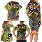 Personalised Tigers NRL Celebrating 50 Years of Naidoc Family Matching Long Sleeve Bodycon Dress and Hawaiian Shirt NAIDOC Week 2025 Aboriginal