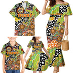 Personalised Tigers NRL Celebrating 50 Years of Naidoc Family Matching Mermaid Dress and Hawaiian Shirt NAIDOC Week 2025 Aboriginal