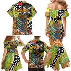 Personalised Tigers NRL Celebrating 50 Years of Naidoc Family Matching Mermaid Dress and Hawaiian Shirt NAIDOC Week 2025 Aboriginal