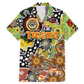 Personalised Tigers NRL Celebrating 50 Years of Naidoc Family Matching Mermaid Dress and Hawaiian Shirt NAIDOC Week 2025 Aboriginal