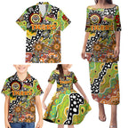 Personalised Tigers NRL Celebrating 50 Years of Naidoc Family Matching Puletasi and Hawaiian Shirt NAIDOC Week 2025 Aboriginal