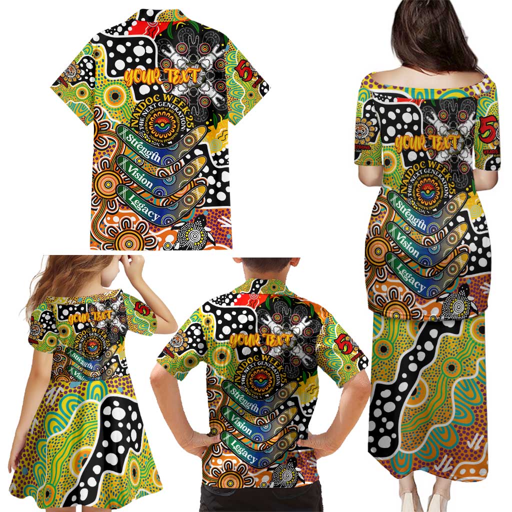 Personalised Tigers NRL Celebrating 50 Years of Naidoc Family Matching Puletasi and Hawaiian Shirt NAIDOC Week 2025 Aboriginal