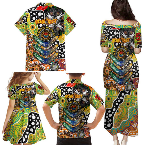 Personalised Tigers NRL Celebrating 50 Years of Naidoc Family Matching Puletasi and Hawaiian Shirt NAIDOC Week 2025 Aboriginal