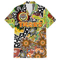Personalised Tigers NRL Celebrating 50 Years of Naidoc Family Matching Puletasi and Hawaiian Shirt NAIDOC Week 2025 Aboriginal
