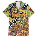Personalised Tigers NRL Celebrating 50 Years of Naidoc Family Matching Puletasi and Hawaiian Shirt NAIDOC Week 2025 Aboriginal