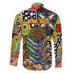 Personalised Tigers NRL Celebrating 50 Years of Naidoc Family Matching Short Sleeve Bodycon Dress and Hawaiian Shirt NAIDOC Week 2025 Aboriginal