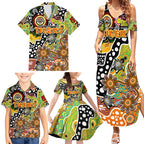 Personalised Tigers NRL Celebrating 50 Years of Naidoc Family Matching Summer Maxi Dress and Hawaiian Shirt NAIDOC Week 2025 Aboriginal