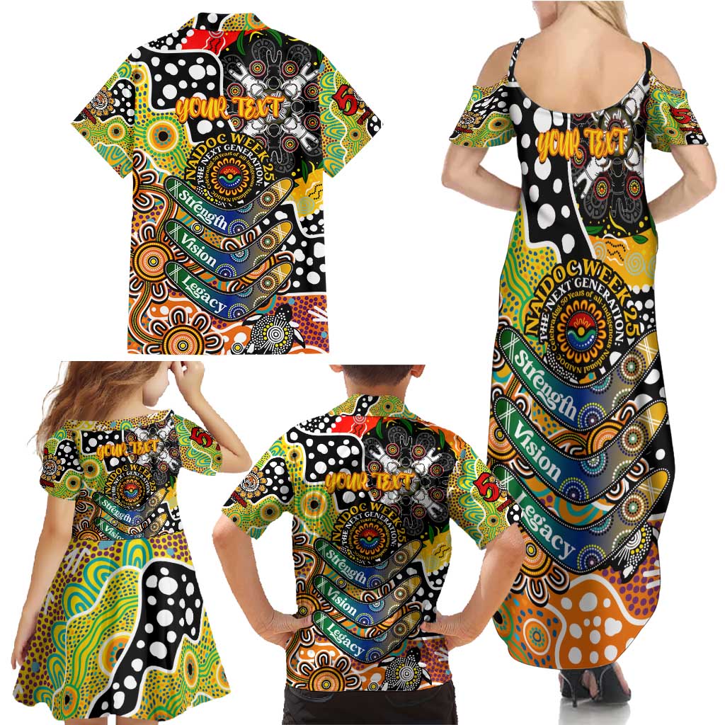 Personalised Tigers NRL Celebrating 50 Years of Naidoc Family Matching Summer Maxi Dress and Hawaiian Shirt NAIDOC Week 2025 Aboriginal